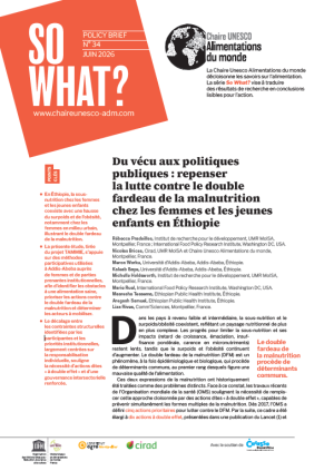 illustration So what : Du vécu aux politiques publiques&nbsp;: repenser la lutte contre le double fardeau de la malnutrition chez les femmes et les jeunes enfants en Éthiopie
